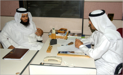 الشريدة متحدثا إلى الزميل محمد صباح