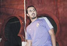 في مسرحية «مصاص الدماء» اثناء البروفات    