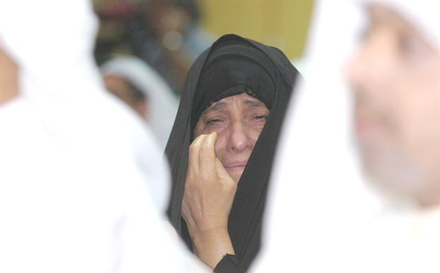 دموع حزن على الأسرى والشهداء			(تصوير زكريا عطية)