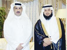 الأمير نايف بن ممدوح  والزميل سليمان السعيدي