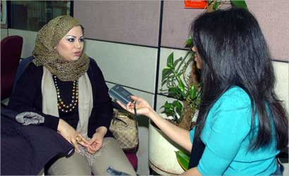 أثناء حديثها لـ «الراي»      (تصوير: نور هنداوي)