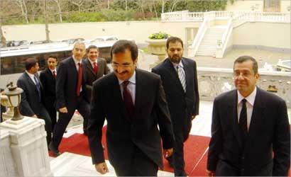 الفرح وبودي خلال الاحتفال بتدشين خط اسطنبول