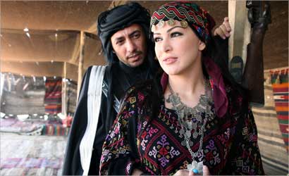 لقطة بين العاشقين جومانة وعمر