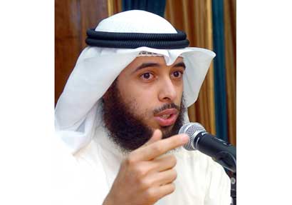 مشاري الخراز متحدثا