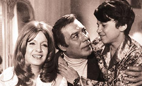 مها مع فريد شوقي في أحد الأفلام