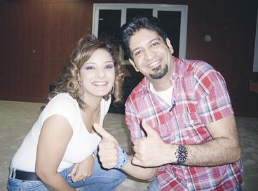 مع الفنانة مرام