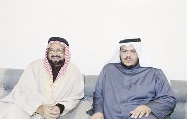 مع ابن شقيقته ناصر الدوسري