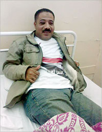 المصاب فرج محمود علي (خاص - «الراي») 