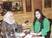 الزميلة شادية الحصري تحاور فوزية شويش السالم