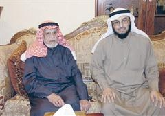 مع الزميل الديحاني