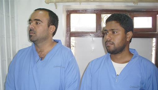 المتهمان عبد الكريم علي وهاني أحمد  	 (خاص - الراي) 