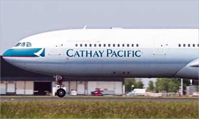 احدى طائرات «كاثي باسيفيك»