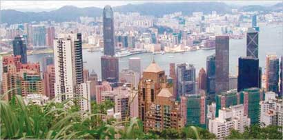هونغ كونغ من فوق برج بيك 