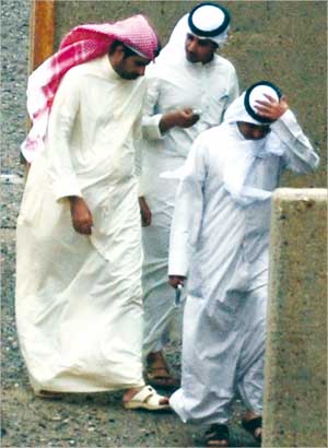 الطاحوس داخلا صباح امس الى قصر العدل (تصوير اسعد عبدالله) 