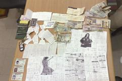 بعضا من ادوات السحر التي ضبطت معهم