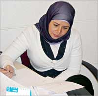 رباب بداح في تحضيرات «أمة 2009» 