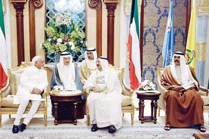 الأمير مستقبلاً نائب الرئيس الهندي 