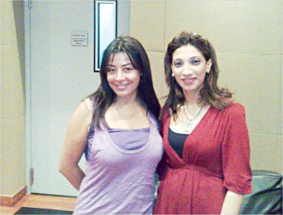 حسنا مع الزميلة خلود ابو المجد