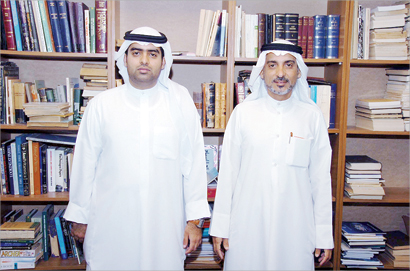 مع ابنه محمد