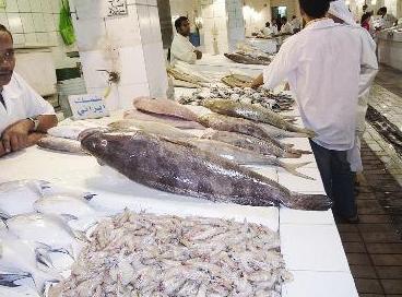 شبرة السمك في سوق المباركية