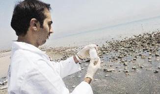 ملاحظة عينة من المياه