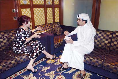 هواش متحدثة إلى الزميل غانم السليماني