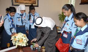 صفر مع مرشدات مدرسة النزهة المتوسطة