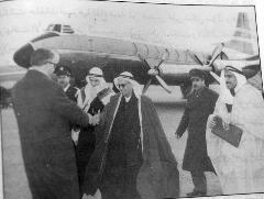 في مطار القدس مع الوفد المشارك باحتفالات الاسراء والمعراج