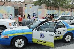 دوريات المرور حضرت لتسهيل حركة الشارع