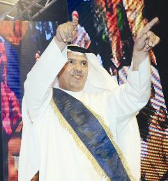 عبدالله الحبيل لحظة تكريمه