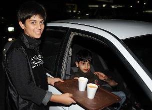 توزيع المشروبات