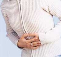 المغص والقيء بفعل برودة البرد 