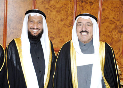 مع صاحب السمو امير البلاد الشيخ صباح الاحمد