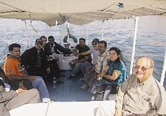 الوفد الصحافي في جزيرة الفيلة