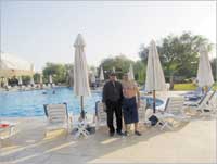 الزميل الحربي مع المرشد السياحي أحمد