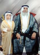 مع ابنه محمد عام 1982