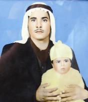 مع ابنه سلطان عام 1968