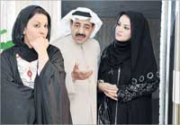 امل مع امام والخطيب في احد اعمالها الدرامية