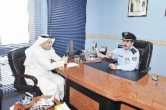  العقيد المكراد متحدثا إلى الزميل ناصر الفرحان