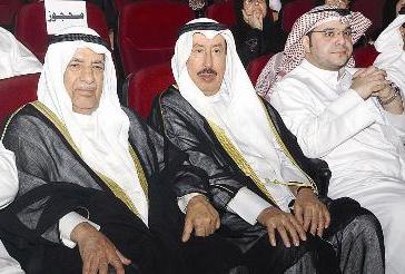 الغانم والهارون والياسين في مقدم الحضور 	(تصوير نور هنداوي)