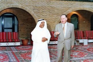 الدعيج في احدى المناسبات في ساحة ديوان والده