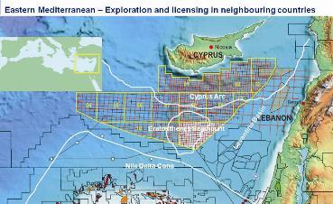 المنطقة البحرية الرمادية هي المنطقة التابعة للبنان ومساحتها تزيد على 25 ألف كيلومتر مربع