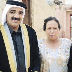 الملا في شخصية بو مبارك في مسلسل «الفرية» مع القديرة حياة الفهد