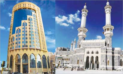 فندق ايلاف المشاعر وجانب من الحرم 