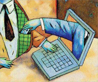 سرقة... عبر الانترنت