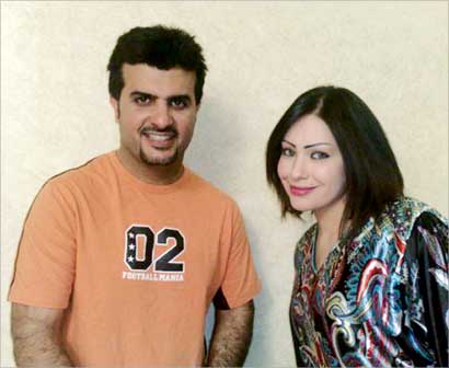 غدير مع مشاري البلام في «أيام الفرج» 