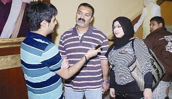 دواود بهزاد وشقيقته منى والزميل حمود العنزي