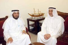 مع الزميل سعود الديحاني