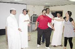 أثناء البروفات 