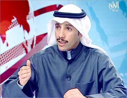 مرزوق الغانم متحدثاً لتلفزيون «الراي» 